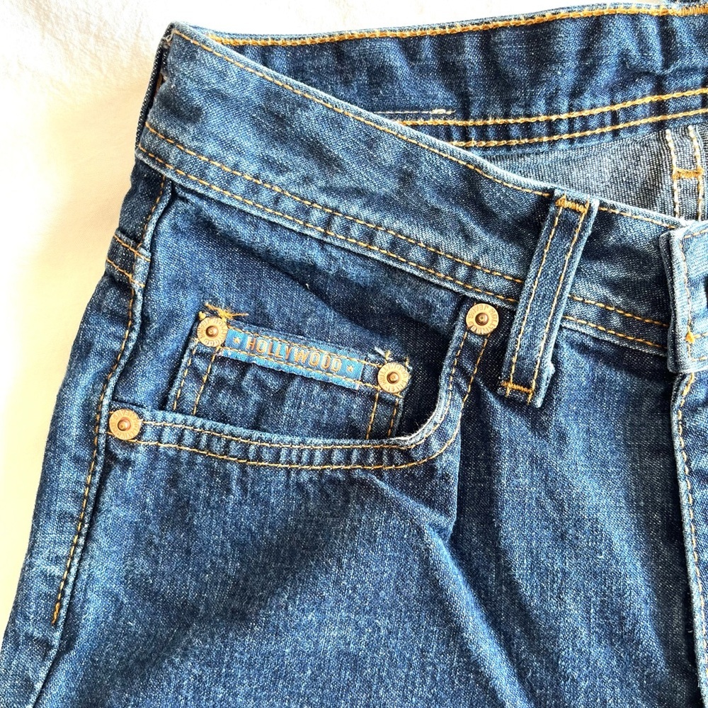 VINTAGE Hollywood Jeans High Waist Straight Leg Made in Canada Y2K 90s Mom Jeans - Picture 11 of 15